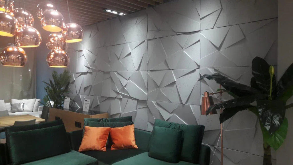 Concrete 3D Wall Panel CRYSTAL - DecorMania.eu