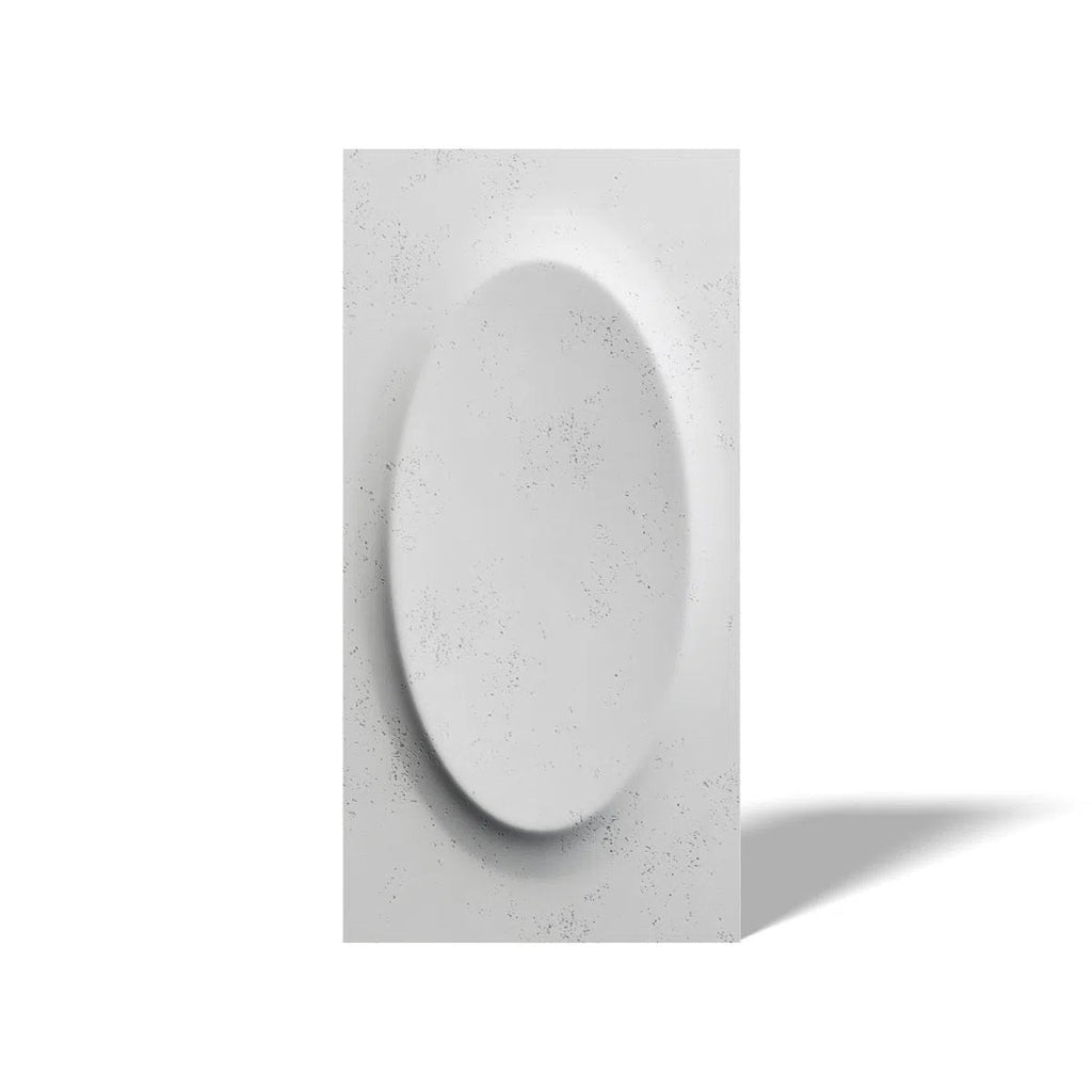 Concrete 3D Wall Panel OVAL - DecorMania.eu