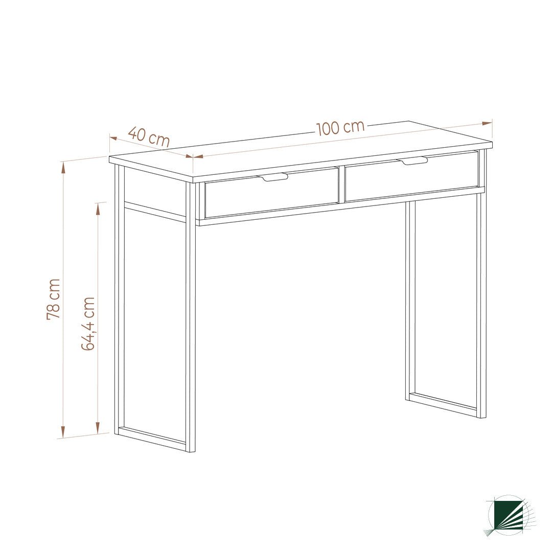 Dressing Table LOFT Oak Black - DecorMania.eu