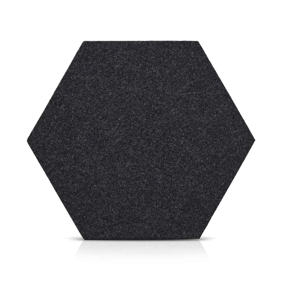 HEXA Felt 2D Panel - BLACK - DecorMania.eu