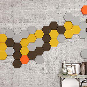 HEXA M Soft Acoustic Wall Panel - DecorMania.eu