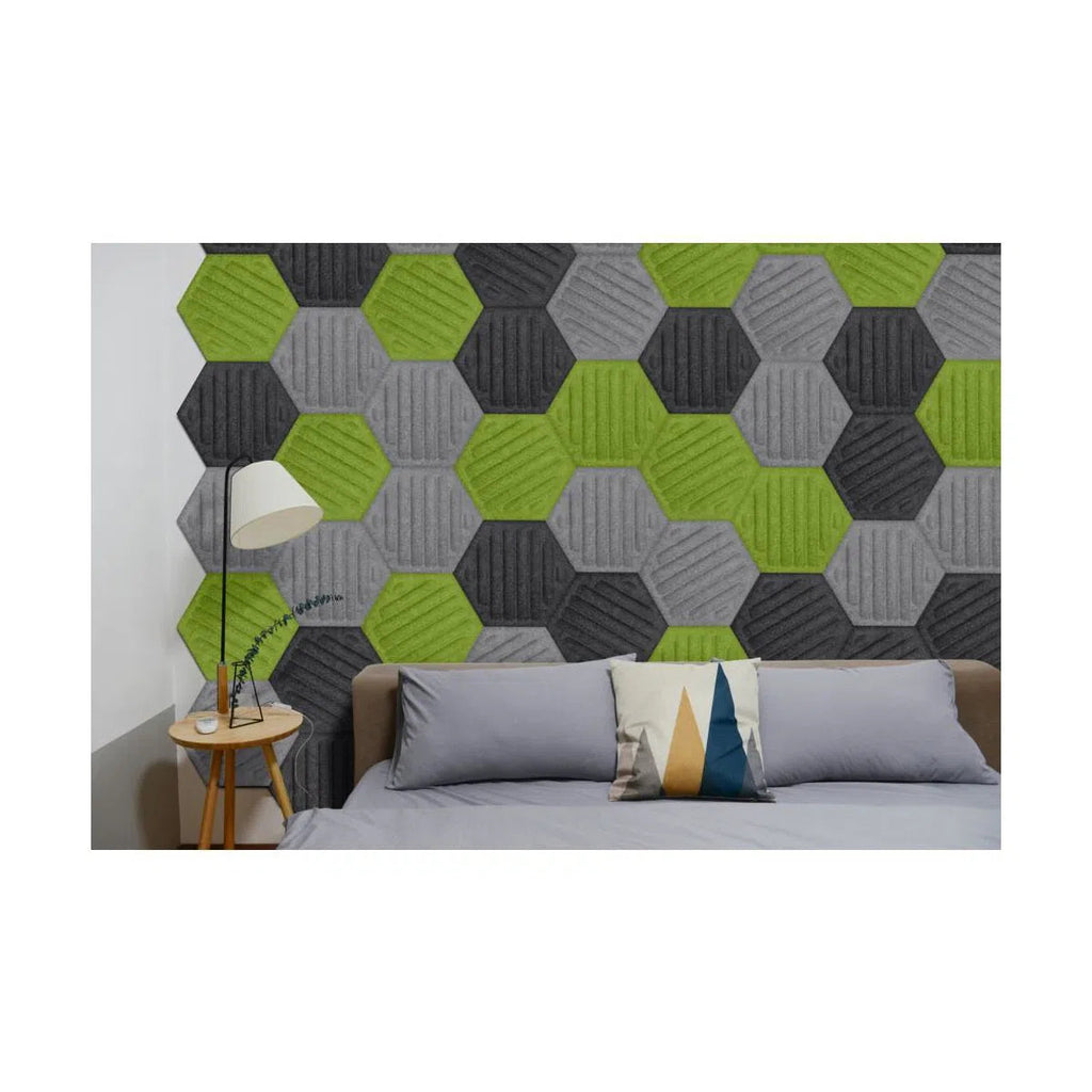 HEXA RIFT Felt Panel - BLACK - DecorMania.eu