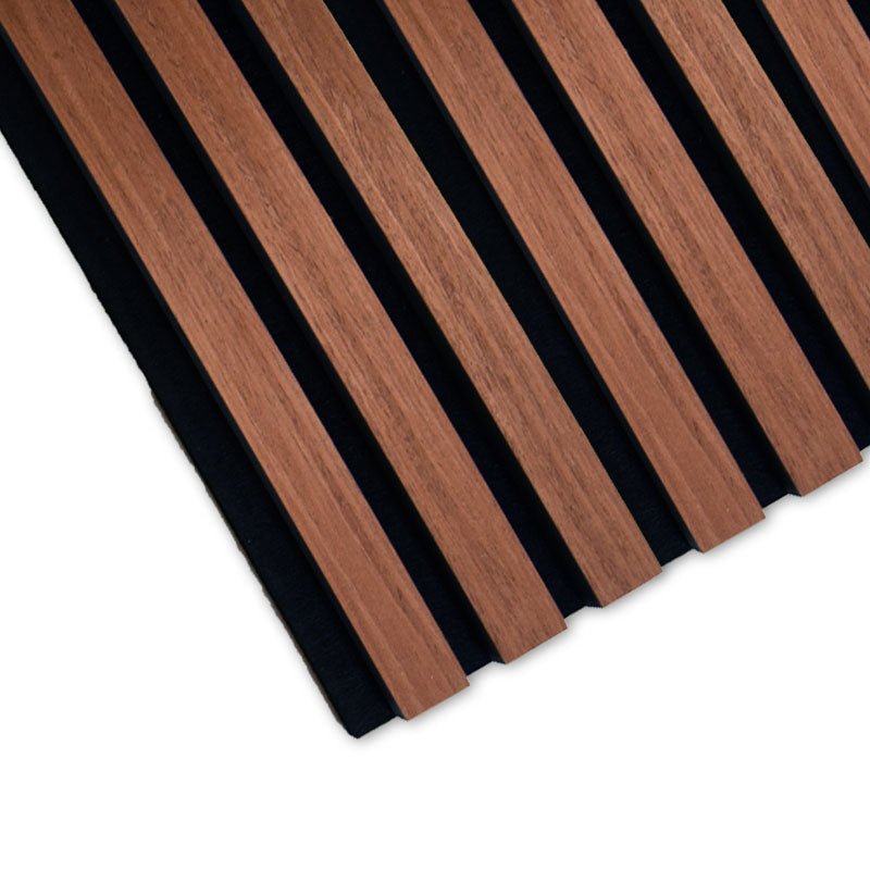 Mahogany Acoustic Slats Wall Panel 240 x 60 - DecorMania.eu